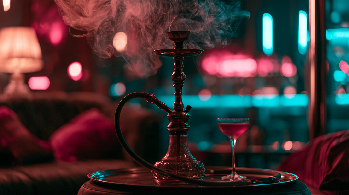 Chicha servie à table à La Suite 34, Paris 13e
